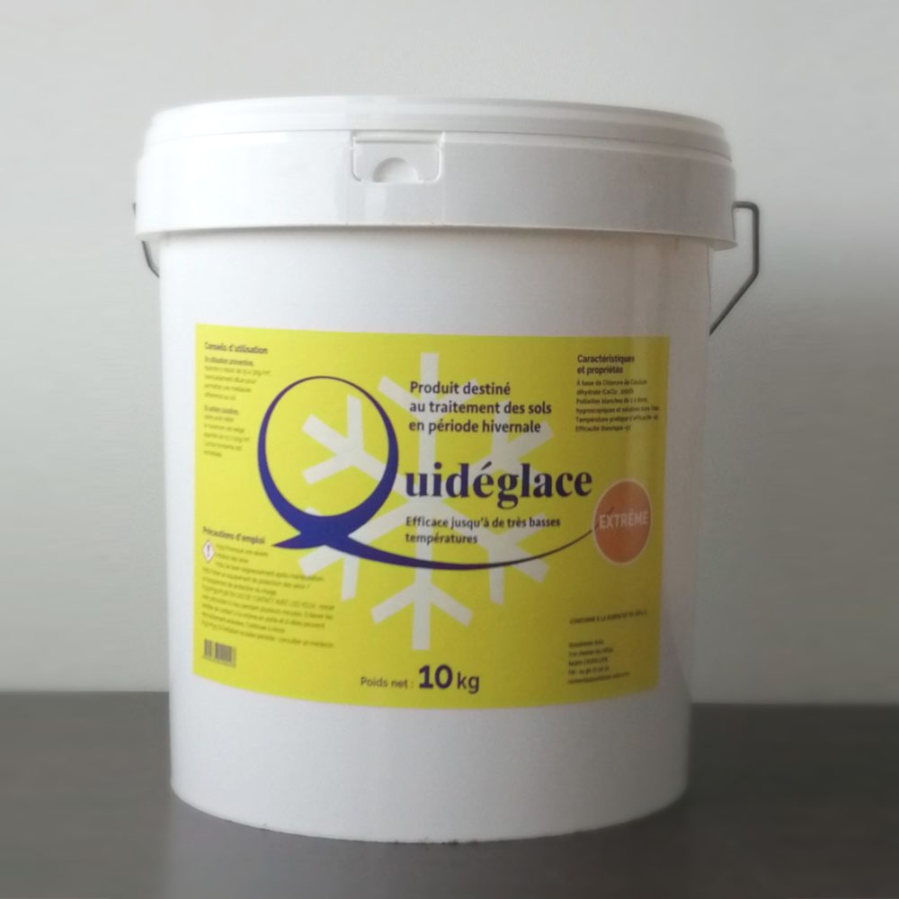 Sel De Déneigement Streusalz - Seau 10kg Avec Pelle - Qualité Supérieure - Anti-glace Et Neige